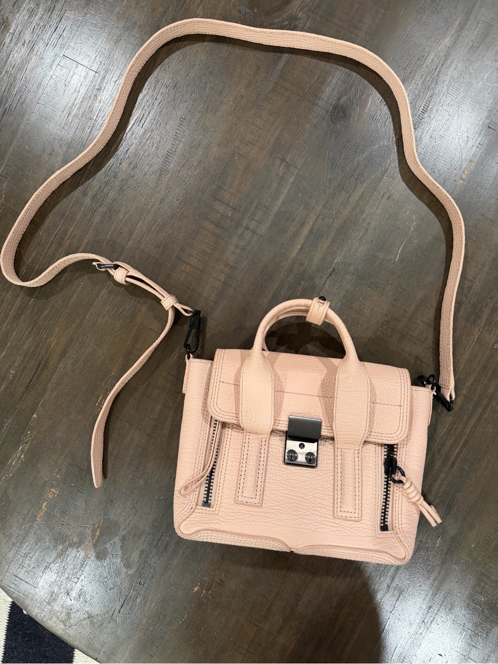 3.1 Phillip Lim Blush Pink Leather Mini Pashli Crossbody
